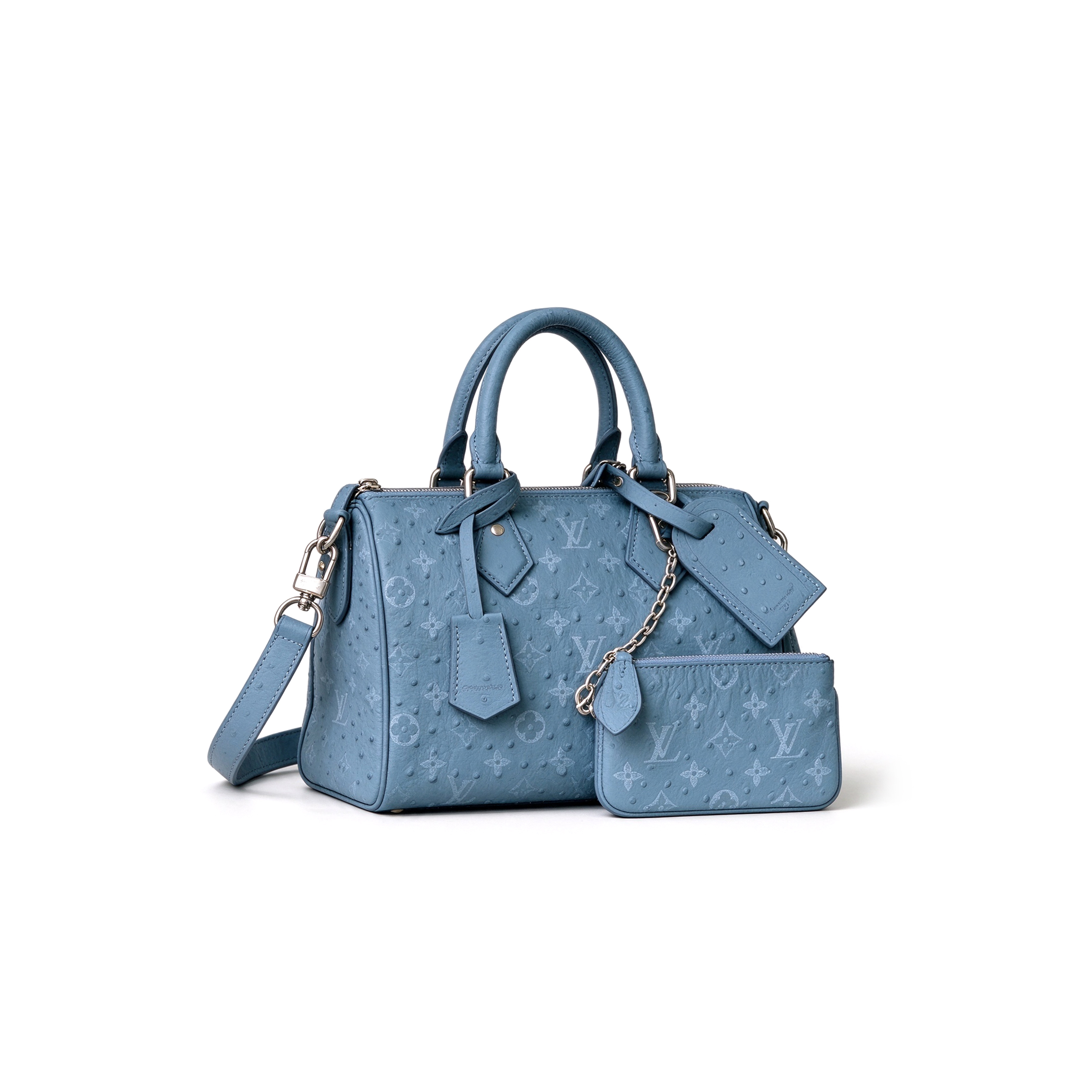 LOUIS VUITTON MASTER SPEEDY P9 BANDOULIÈRE 25 OSTRICH EMBOSSED M24426 (25*15*15cm)
